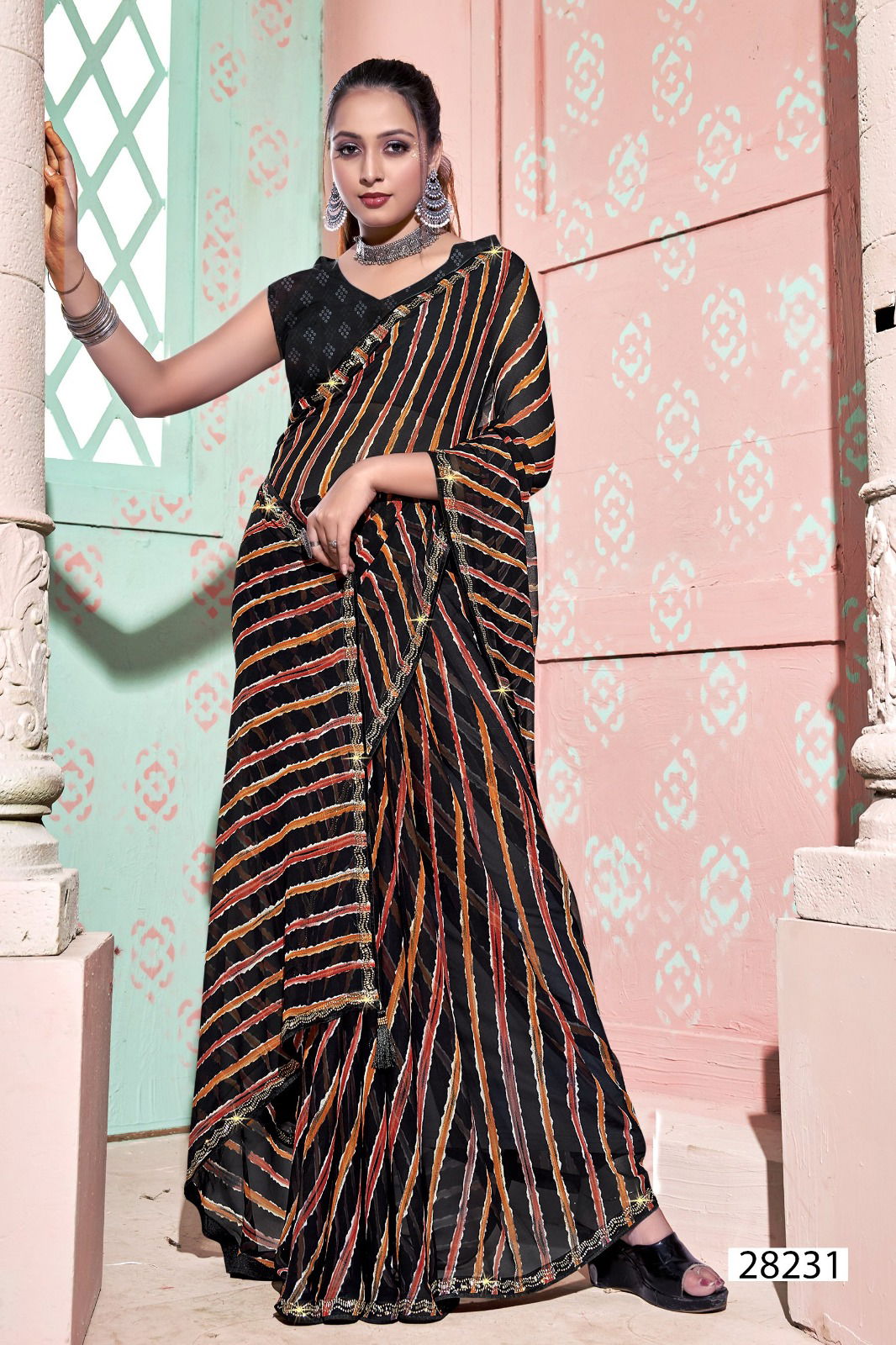 Laharika 3 By Vallabhi Laheriya Printed Georgette Sarees Wholesale Shop In Surat	